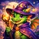 A vibrant and colorful cartoon turtle avatar with a friendly smile, suitable for a user profile picture.